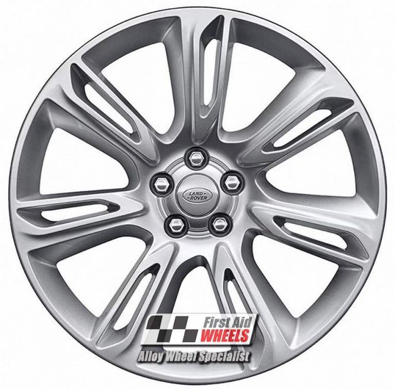 R648S Swap RANGE ROVER VELAR 4x 20'' GENUINE STYLE 7014 SILVER ALLOY WHEELS