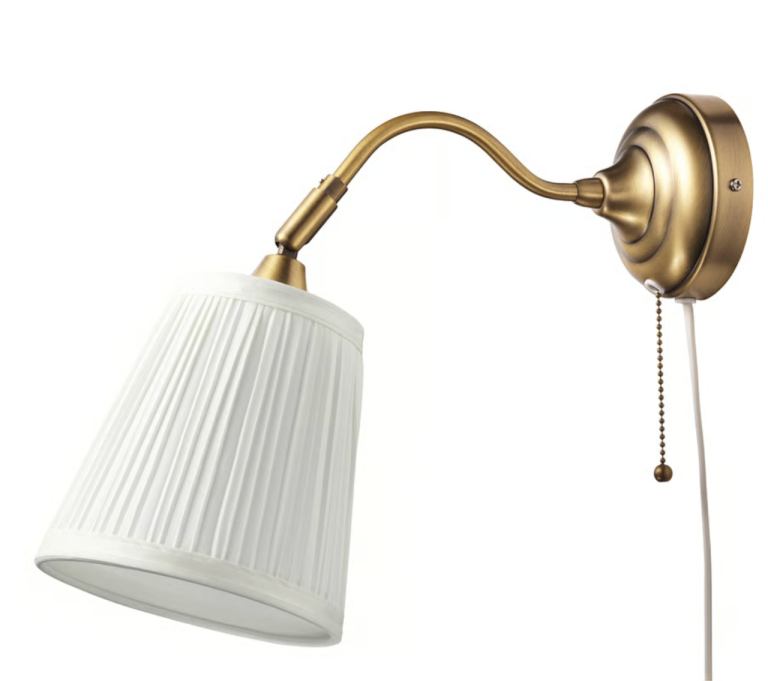 IKEA ÅRSTID brass wall lamps (w/o lamp shades and bulbs)