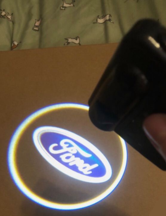 2 Ford Logo Magnet Activated Car Door Projector LED Lights For Car Blue Logo New