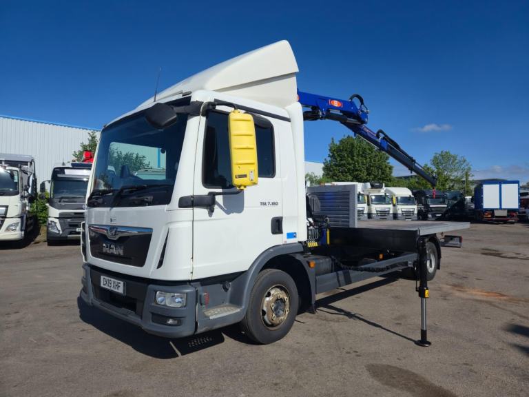 MAN TGL 7.160 2019 (19) EURO 6, 7.5 TON FLAT, 17FT 1 FLAT BODY C/W 