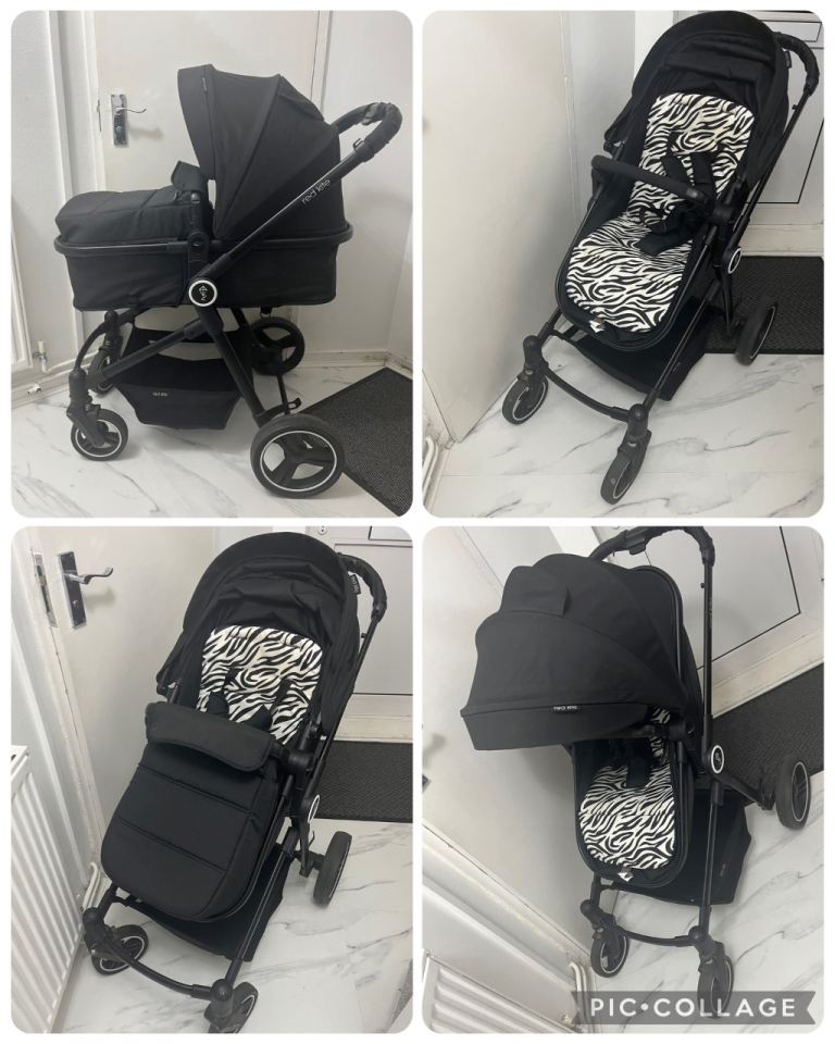 The red kite push me savanna travel system - Zebra