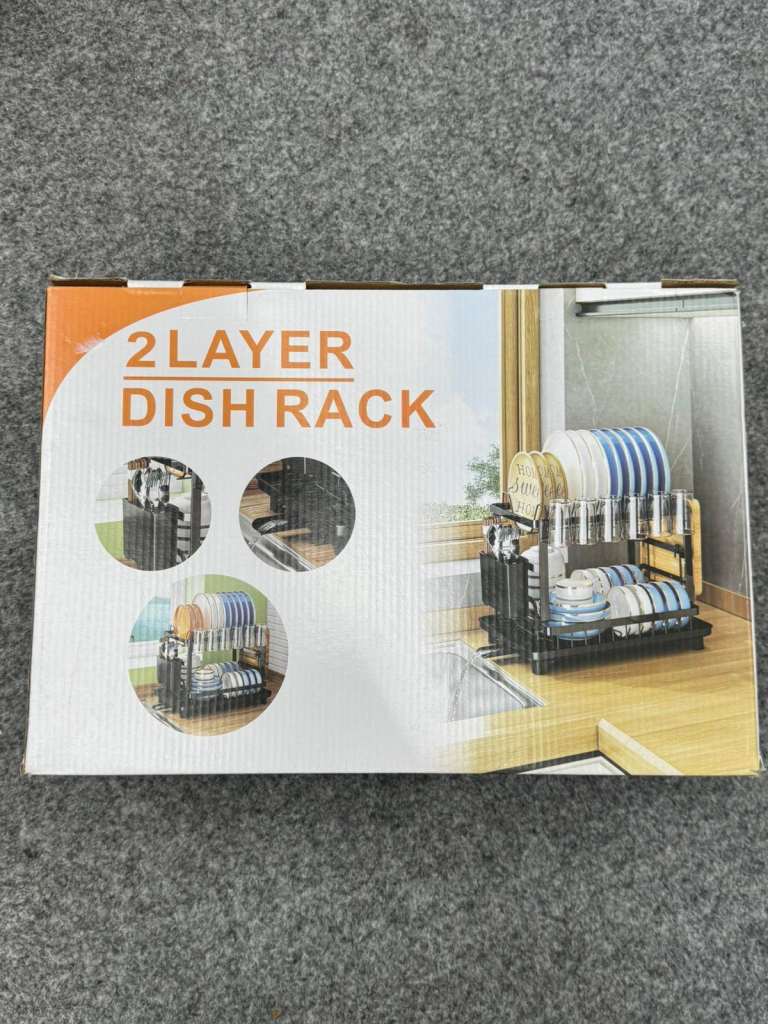 2-Tier Dish Drying Rack with Cutlery Holder