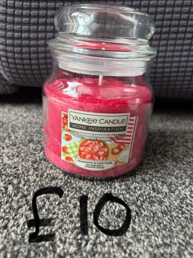 New Yankee Candle Home Inspiration Strawberry Vanilla Candle