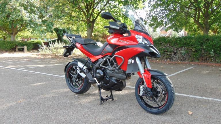 Ducati Multistrada 1200S Granturismo 2014 full luggage spec Italian tourer 