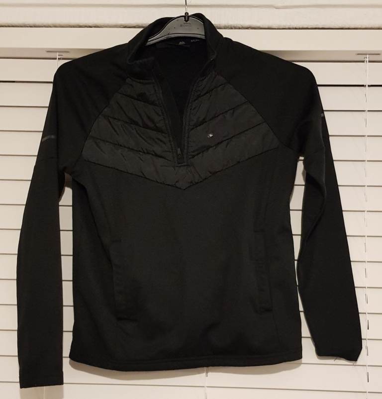 MONTERRAIN Black Half-Zip Hoodie/Sweatshirt - Size L, Good Condition