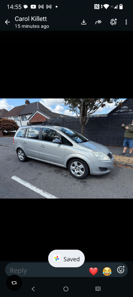 Vauxhall, ZAFIRA, MPV, 2008, Manual, 1598 (cc), 5 doors