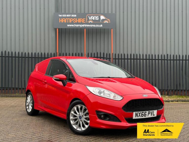 2016 Ford Fiesta Van 1.5 TDCi Sport Panel Van 3dr Diesel Manual (94 g/km, 94 bhp) Car Derived Van...