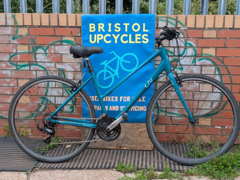 Ladies hybrid bike by liv(Giant) just serviced Bristol Upcycles workshop 