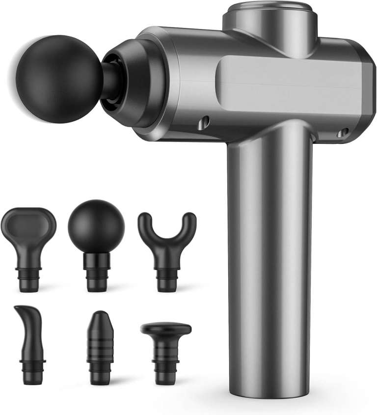new in packaging - Massage Gun Deep Tissue, 30 Speeds Powerful Percussion Massager with 6 Heads