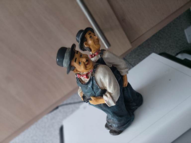Laurel and hardy figures