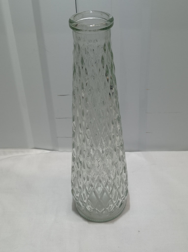 Clear Glass 10", 25.5 cm Bud Vase
