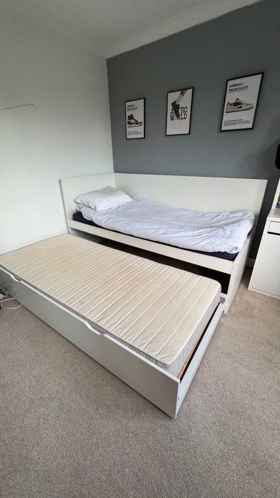 IKEA FLAXA Single Bed with Pull-Out Guest Bed – Good Condition