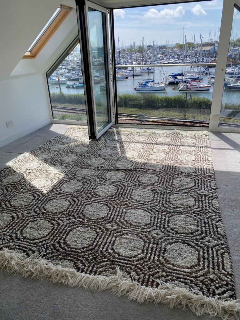 West Elm XL rug wool cotton