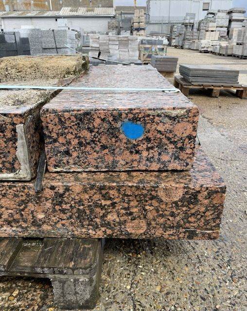 GRANITE STEPS , KERBS , EDGING , ,BOLLARDS , BARRIERS,-RECLAIMED SECONDS