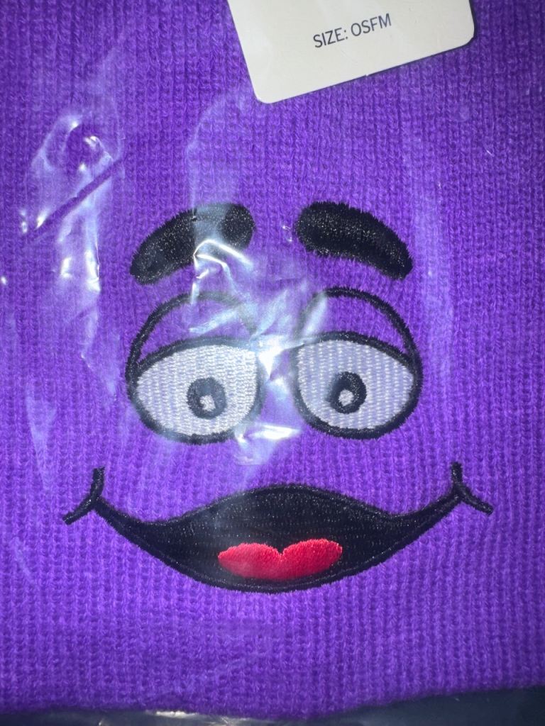 McDonald's Grimace Purple Beanie Hat UK 2026 Brand New Limited Edition ...