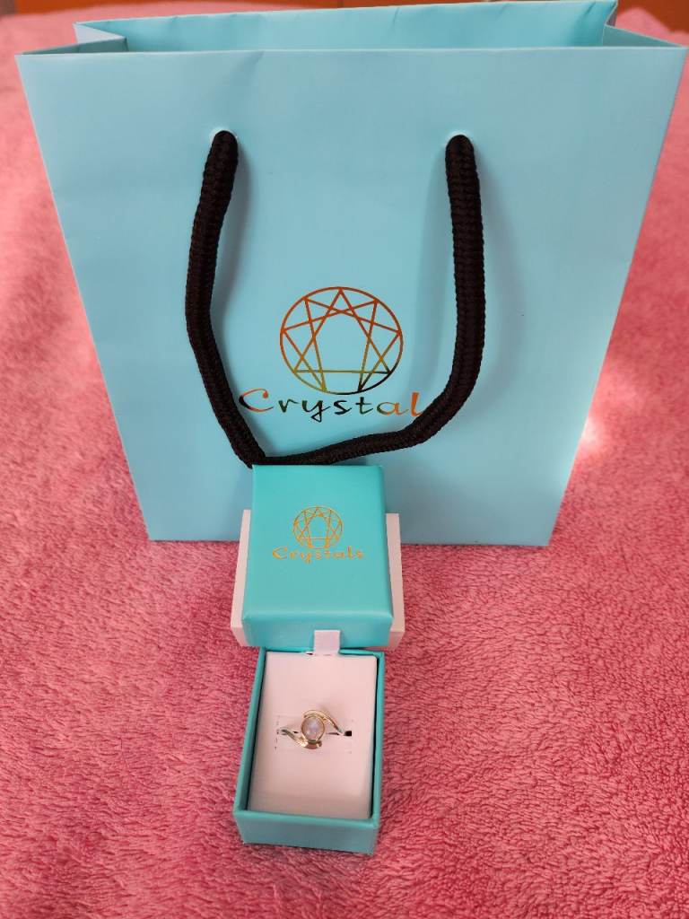 Reduced: New Beautiful Moonstone Ring - with Gift Box