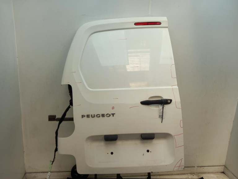 Peugeot Partner Left Rear Door N/S 2008-2018 Ewp - Banquise White Paint Unknown