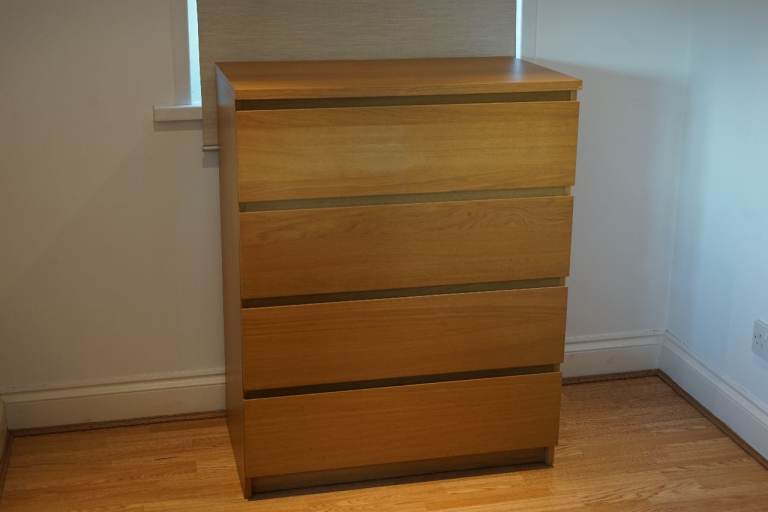 IKEA Malm Chest of 4 Drawers, Brown (x2)