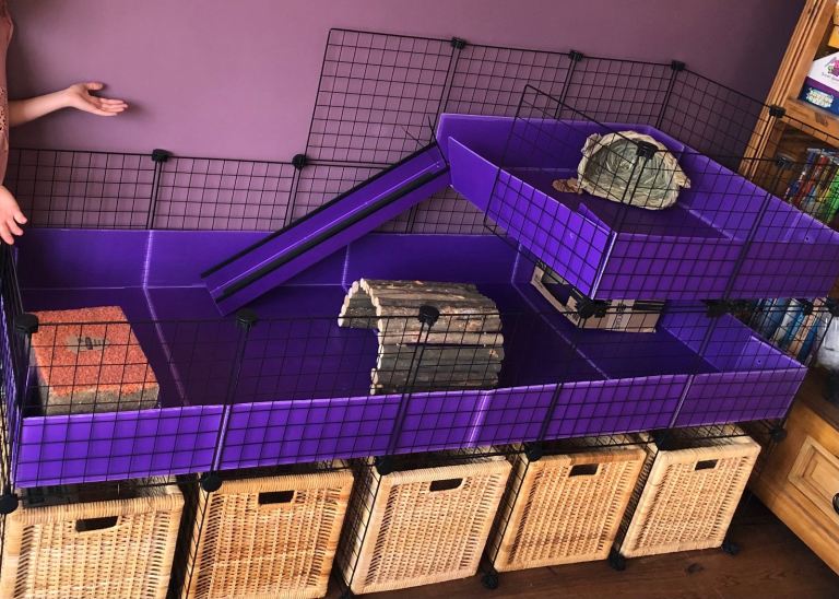 C+C Guinea Pig 5x2 Grid Cage