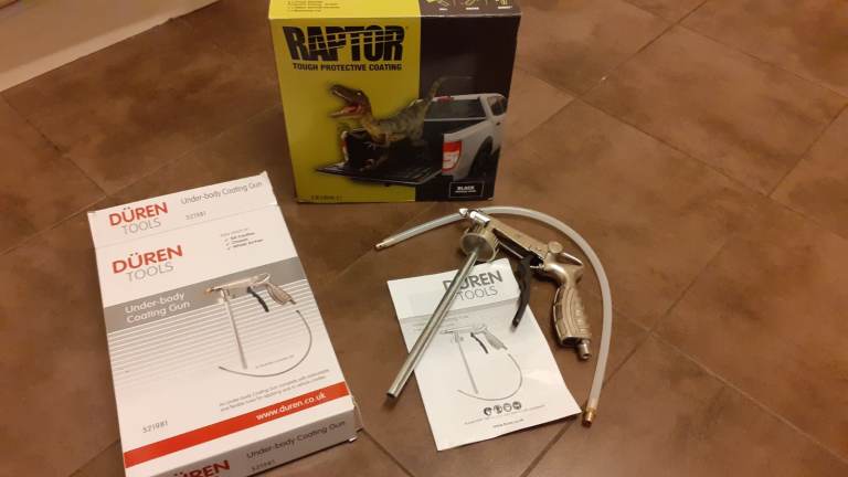 Raptor paint Kit. Plus underbodygun
