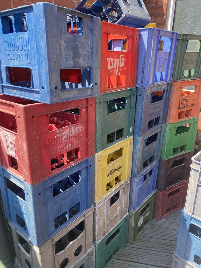 Bottle crates for storing home brews,pop,wine or home brew