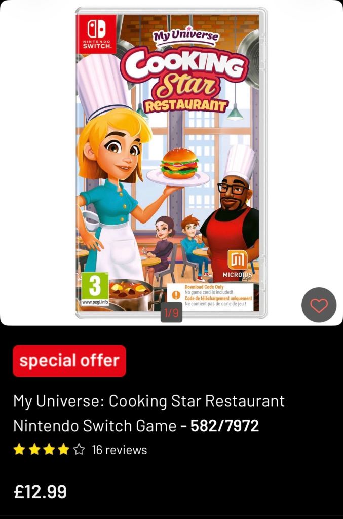 My Universe: Cooking Star Restaurant Nintendo Switch Game - New