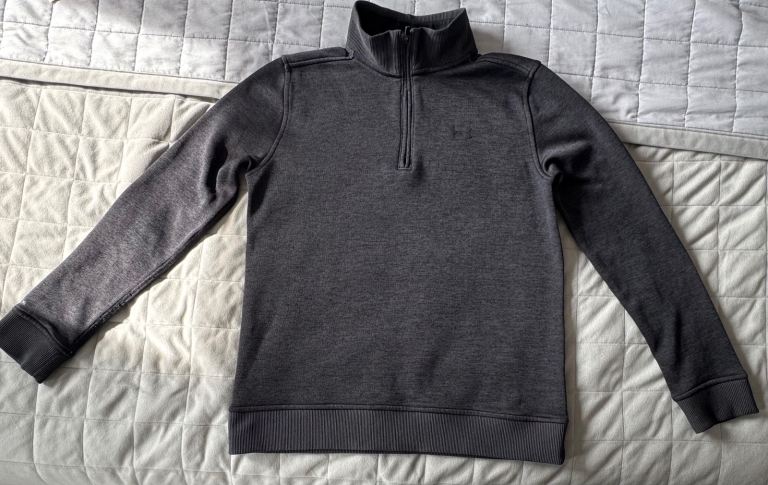 Under Armour Grey Quarter-Zip Jumper – Youth Large