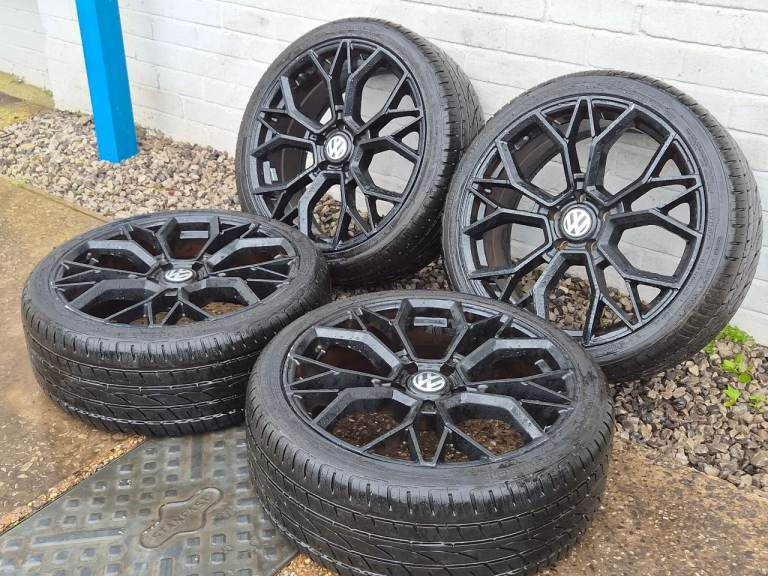 🌟Vw t5 20 inch alloy wheels 5x120 with ALL MATCHING TYRES 6M++ T5 T6 