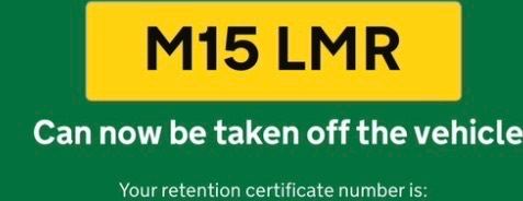 Private Car Registration Plate M15LMR