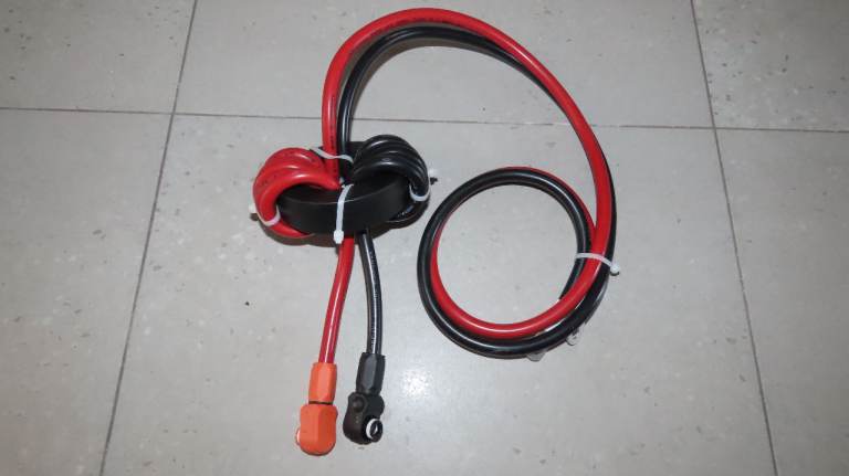 Duracell Dura5 Solar Battery To Solis Inverter DC Power Cables Ferrite Ring Choke Heavy Duty New IG3