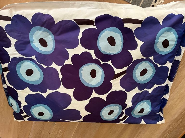 Fatboy Marimekko Bean Bag Cover - Blue/Purple Floral Pattern