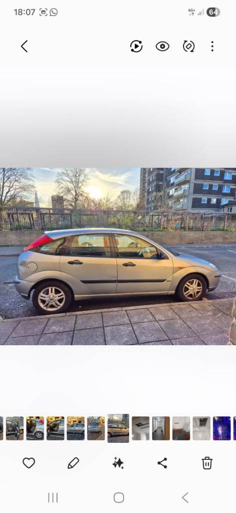 2004 Silver ford focus automatic for sale