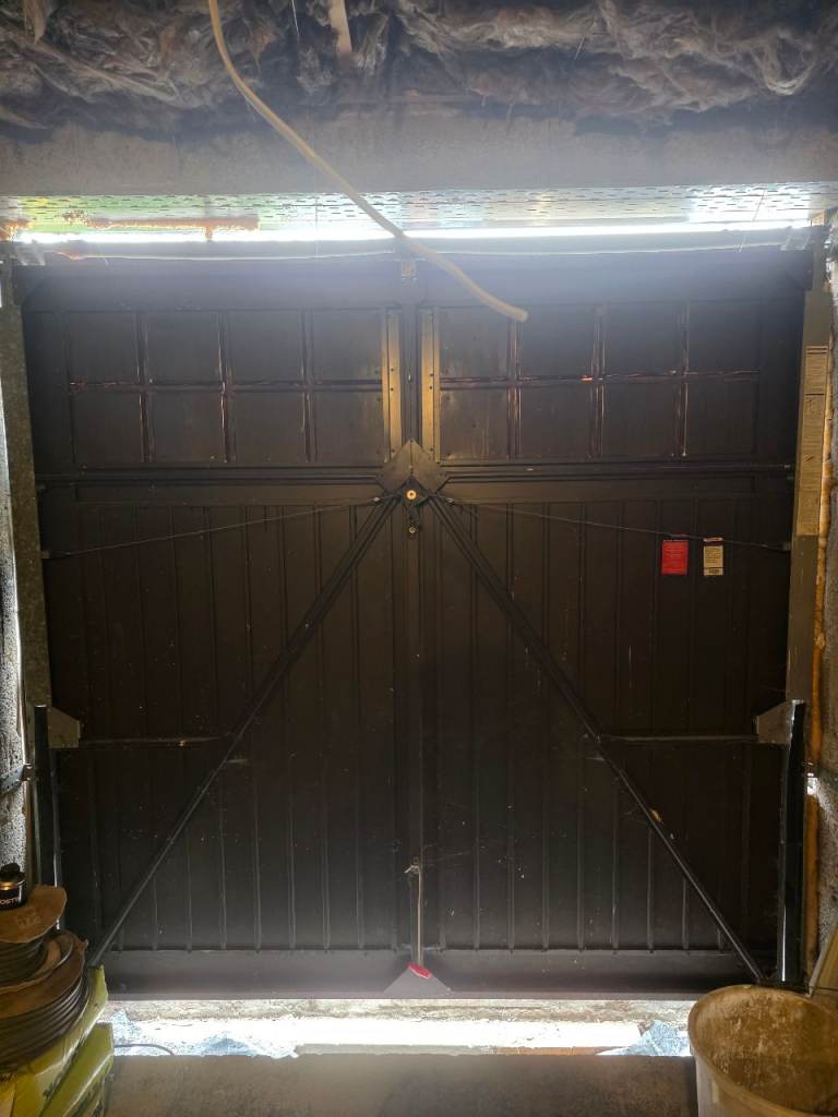 Garage door black