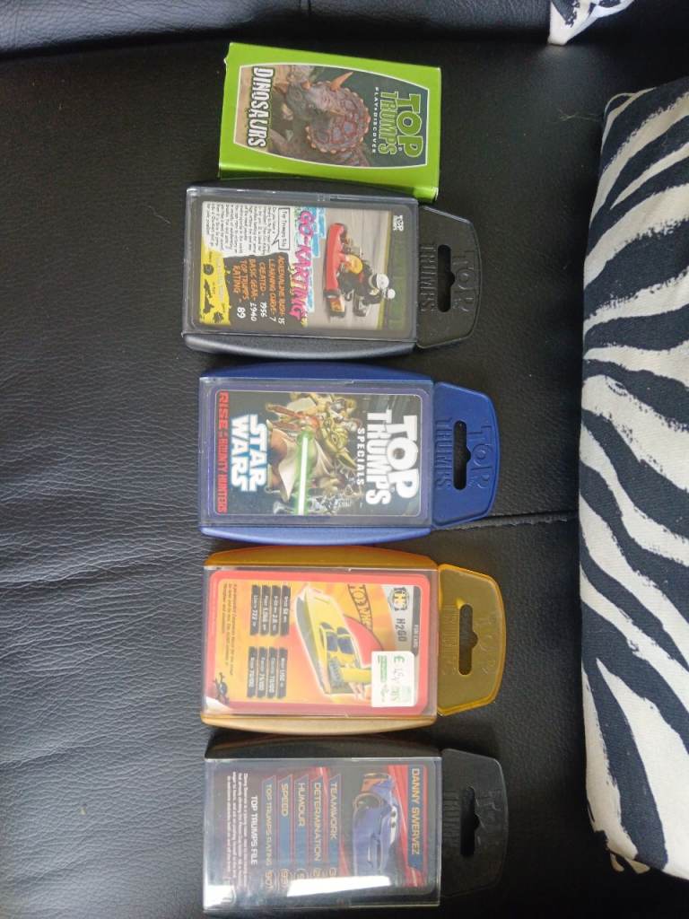 Job Lot of 5 Top Trumps Card Games – Various Themes