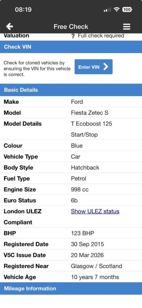 Ford, FIESTA, Hatchback, 2015, Manual, 998 (cc), 3 doors