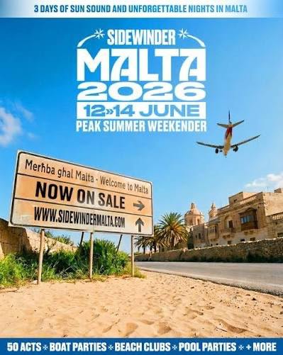 Sidewinder festival Malta 2026 (access to all 3 days and all events )