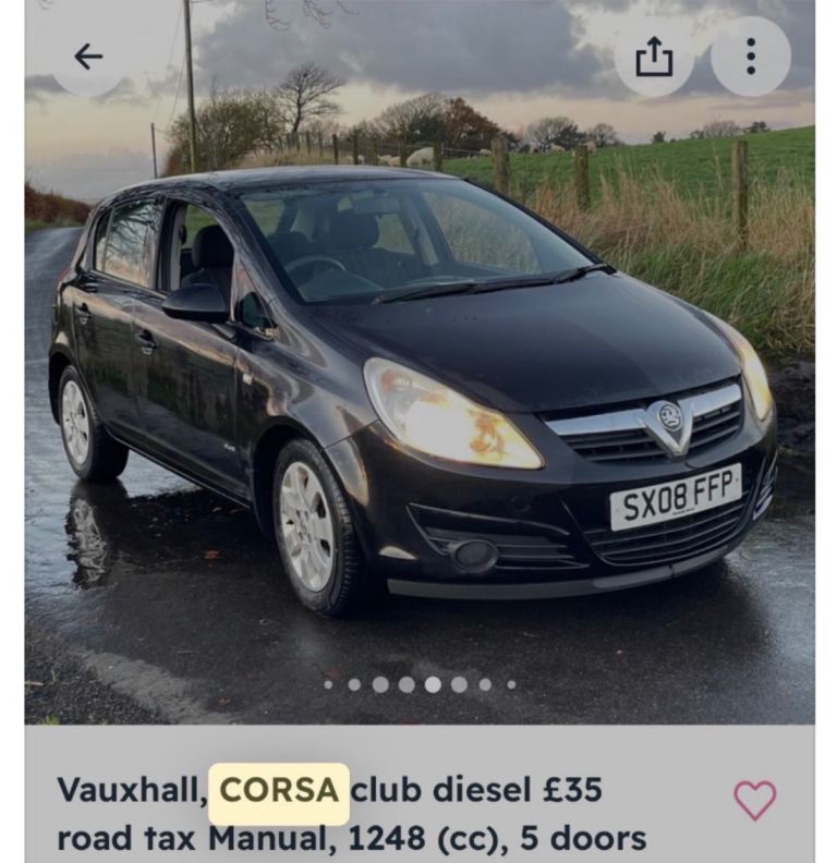 Vauxhall, CORSA, Hatchback, 2008, Manual, 1248 (cc), 5 doors