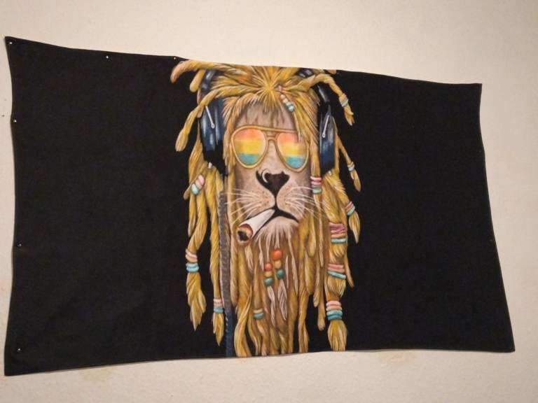 Rasta Lion Wall Art