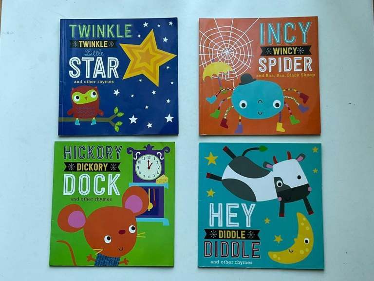 4 x Children’s Books Lots of Nursery Rhymes Lovely Condition.