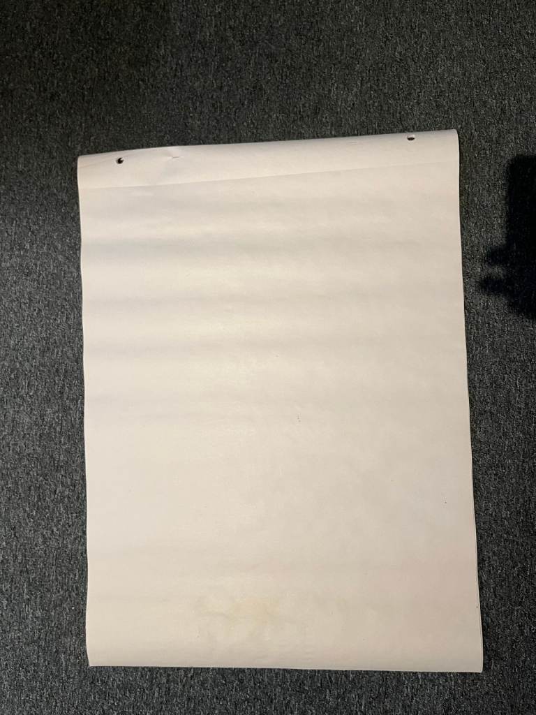 Stack of large paper for easel/flipchart - 58 x 80cm, artist/meetings