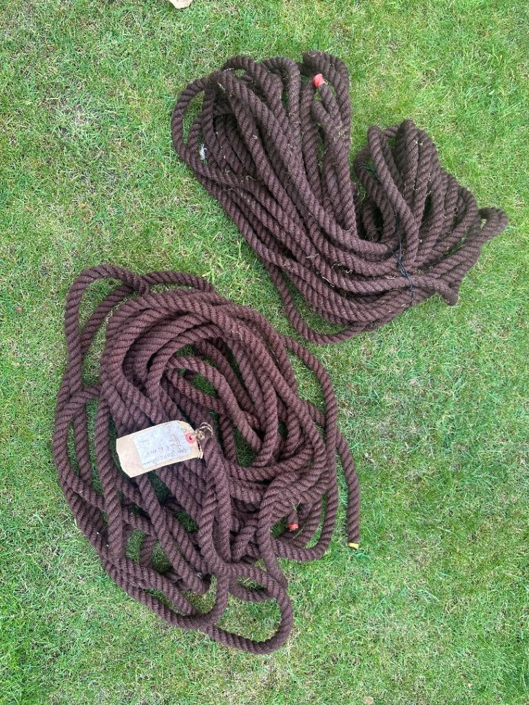 MARINE ROPE ~ Brown ~ 2 x 22 YARDS  ( 66 feet) 