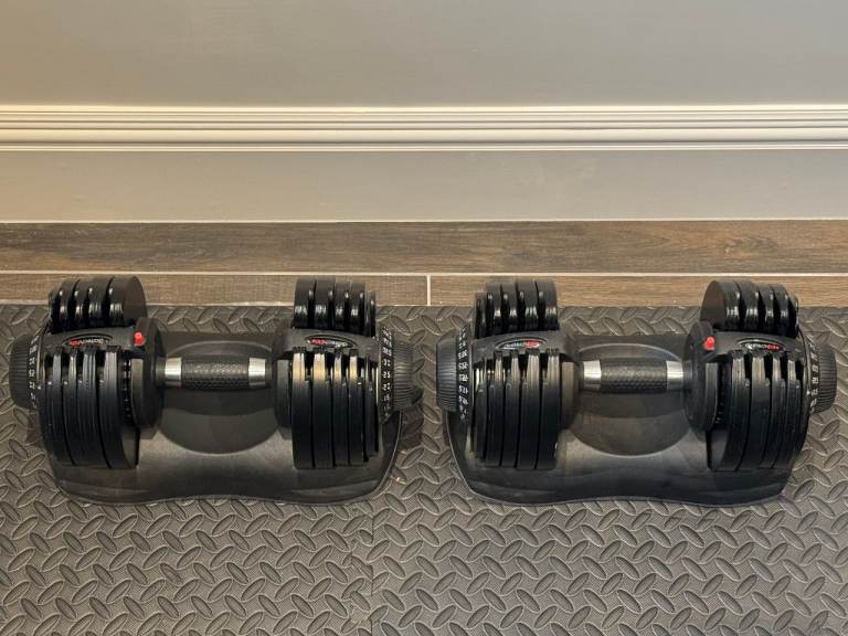 Muscle Squad Adjustable Dumbbells (Set of 32.5kg Dumbells)