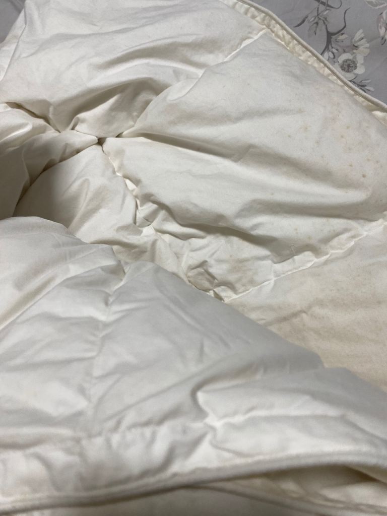 2 x double winter or summer white goose down duvets - £8 (Wallisdown)