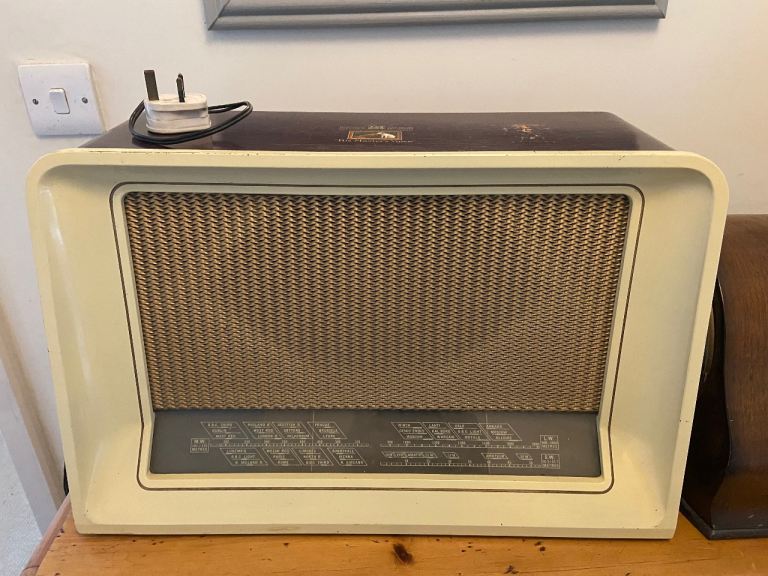 HMV His Masters Voice Valve Radio Wireless Broadcast Receiver - Untested