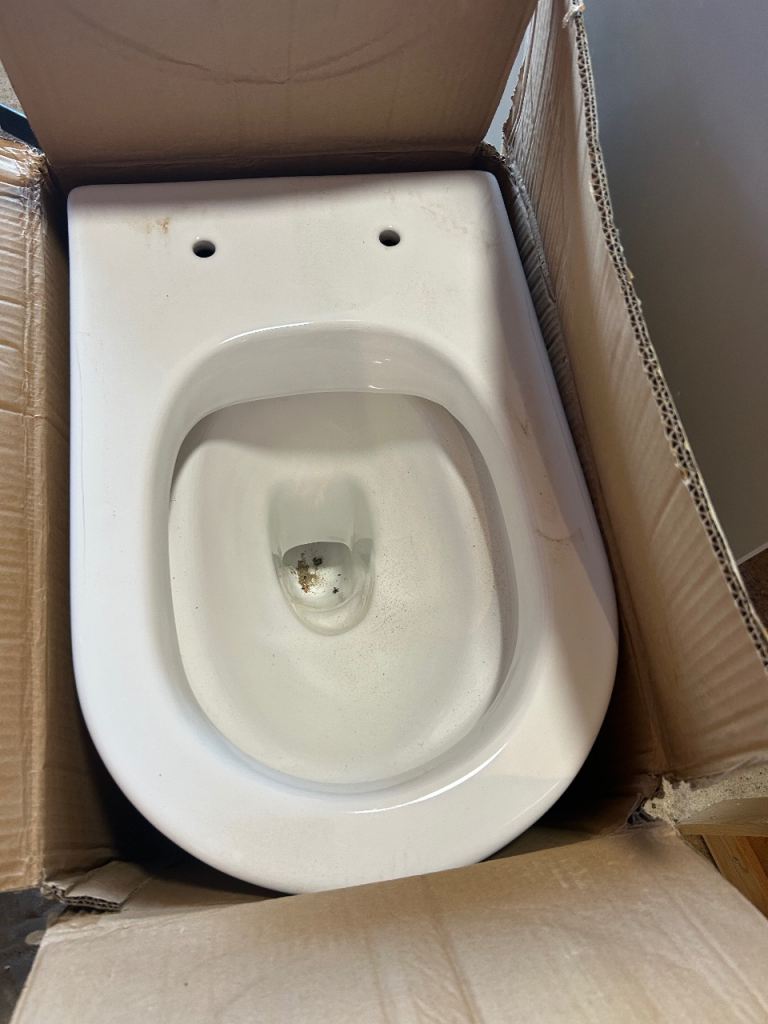 Slightly damaged Toilet
