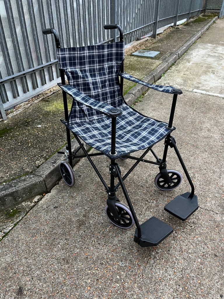 Light weight travel wheelchair in bag