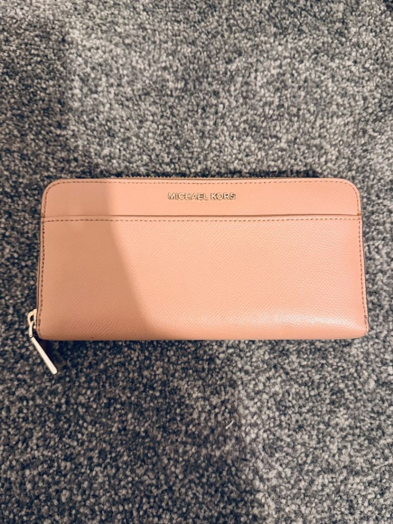 Michael Kors Pink Zip-Around Wallet – Good Condition