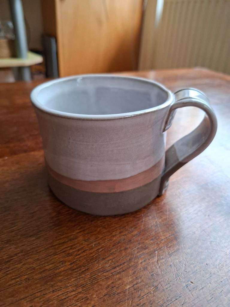Ceramic Mug - Grey and Brown Earth Tones