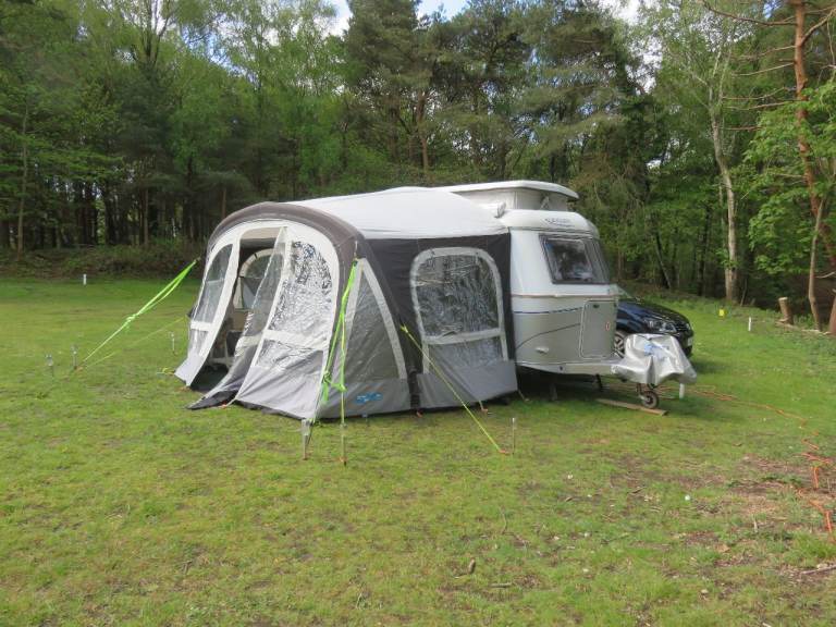 Kampa Air awning for caravan,  Kampa Air wind break. Kampa 12v electric pump.