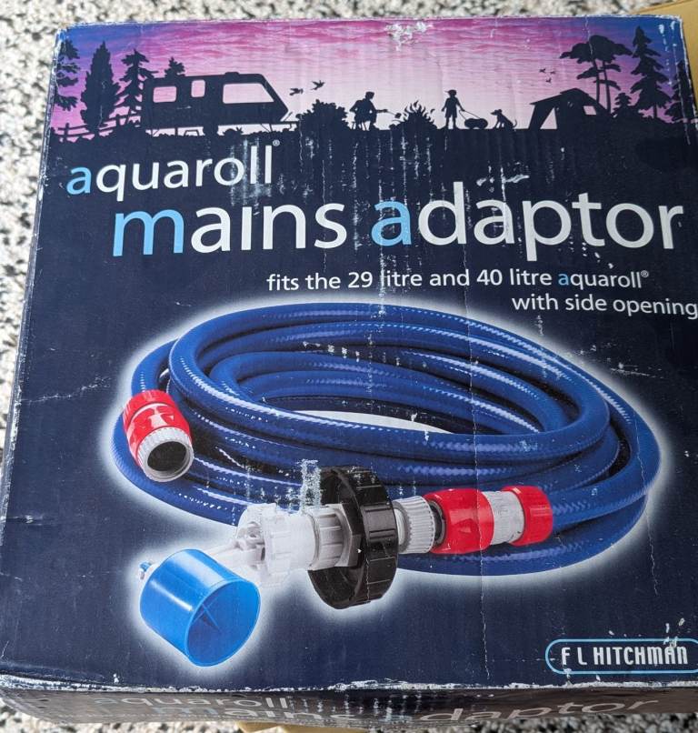 Aquaroll mains adapter for caravans 